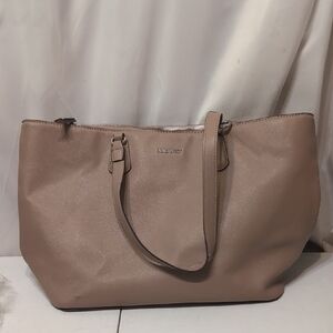 Nine West Beige Tote Bag Size 11X18
